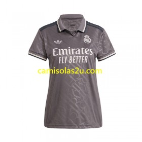 Camisolas de futebol Real Madrid Mulher Equipamento 3ª 2024/25 Manga Curta